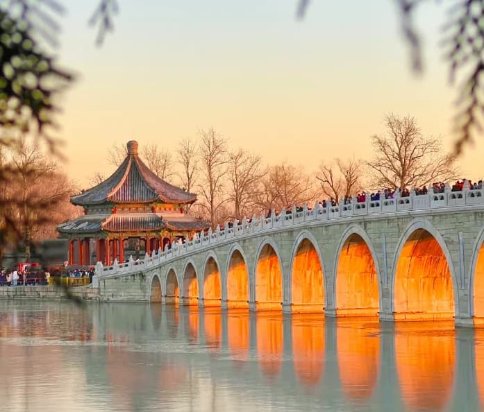 Summer Palace Marble Boat on Kunming Lake