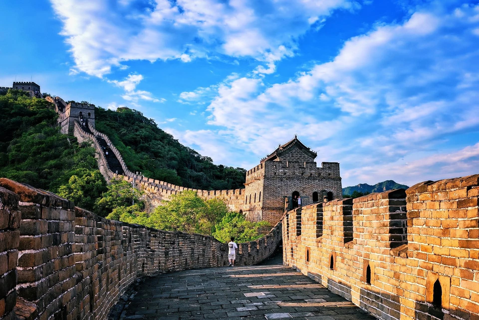 Mutianyu section of the Great Wall with watchtowers